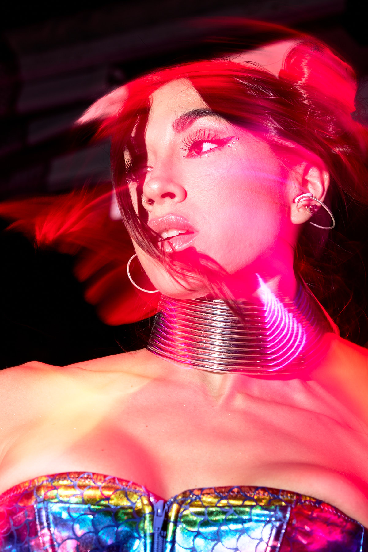 Vibrant nightlife photography at El Patio Wynwood capturing the authentic party atmosphere in Miami.