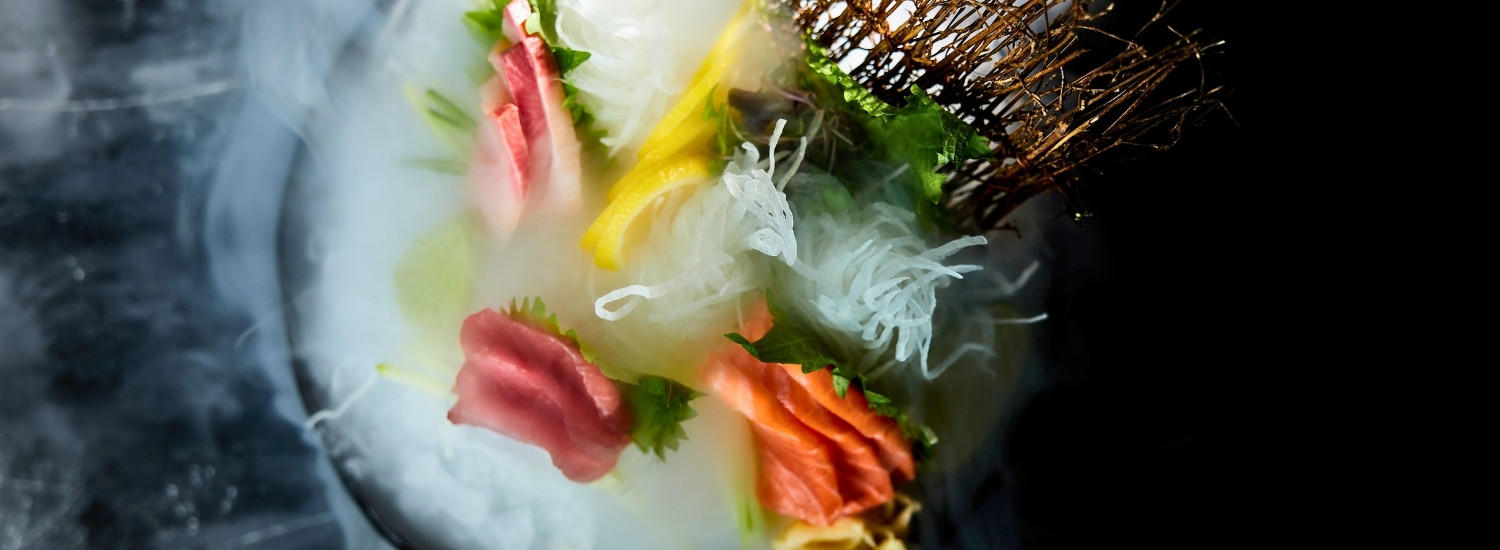 Close-up macro food photography of a gourmet culinary dish for high-end restaurant advertising and commercial hospitality assets.
