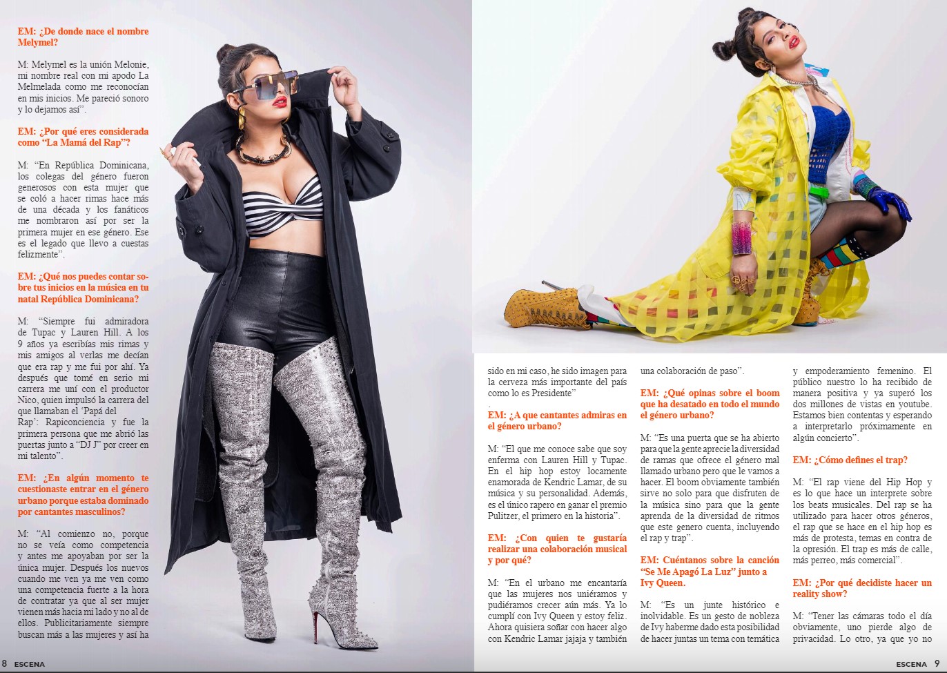 Escena Magazine — Melymel editorial by Luis Cano