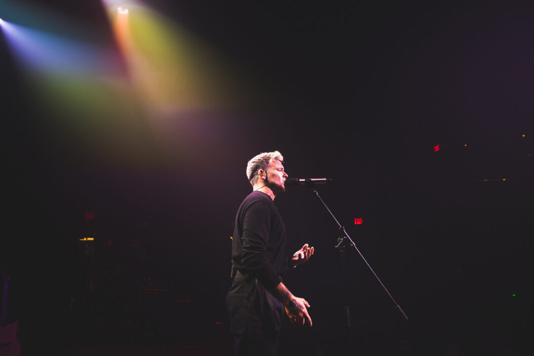 Live entertainment photography of Pedro Capo performing at a private Mastercard event in Miami Beach with 360-degree stage perspectives.