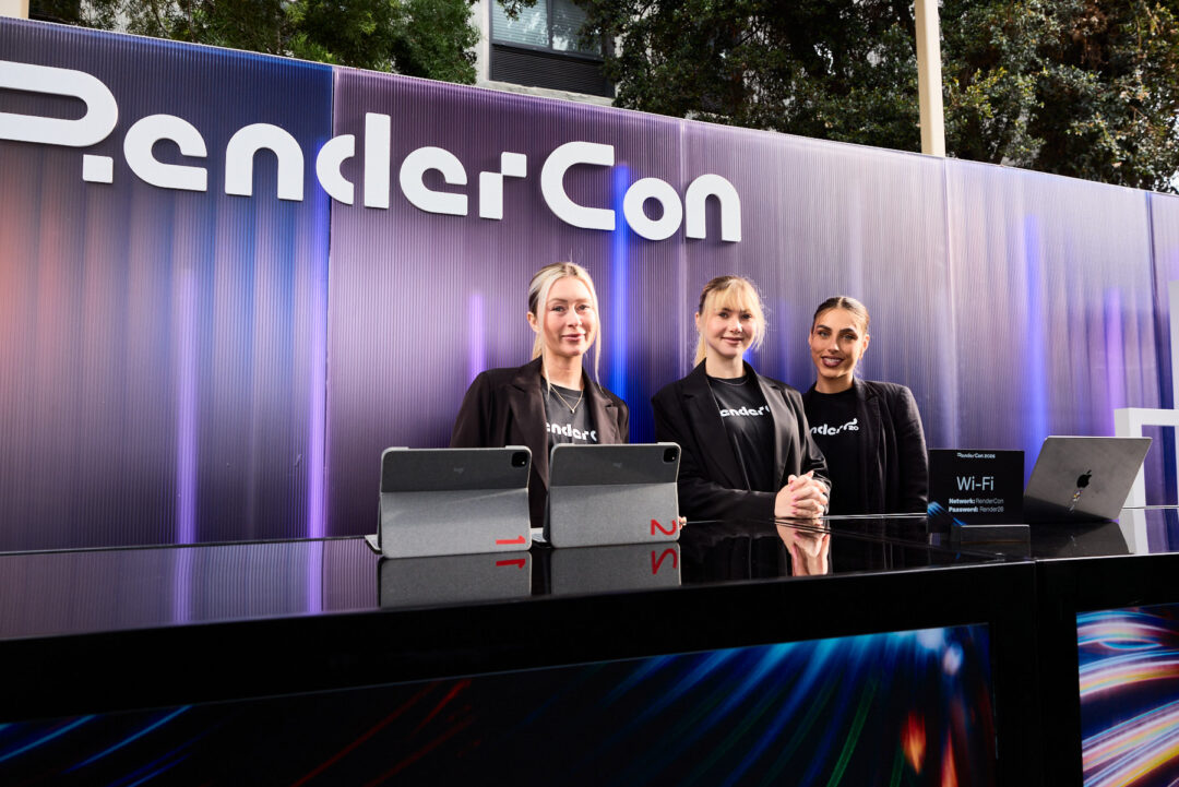 Comprehensive event photography coverage for RenderCon in Los Angeles, capturing keynote speakers, creative workshops, and high-level networking by commercial photographer Luis Cano.