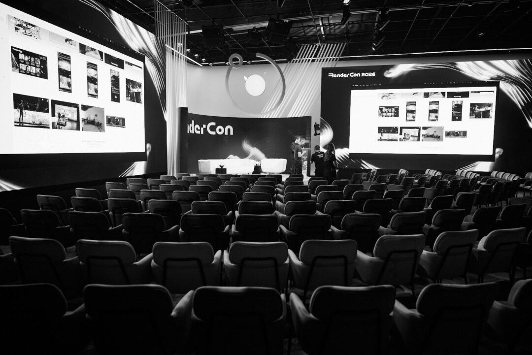 Comprehensive event photography coverage for RenderCon in Los Angeles, capturing keynote speakers, creative workshops, and high-level networking by commercial photographer Luis Cano.