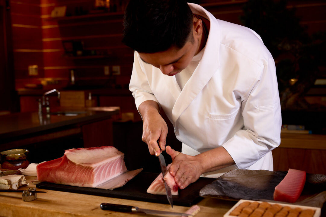 Lead Chef at Michelin-starred The Den Azabu Miami Beach, captured by Luis Cano.