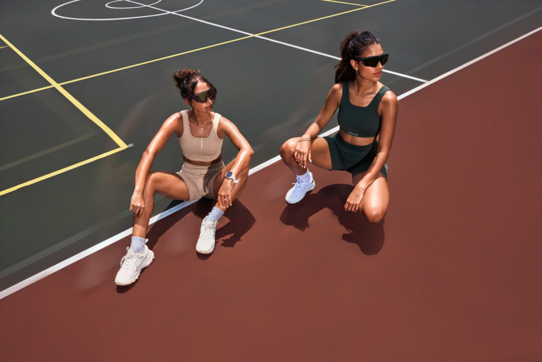 Commercial fashion and fitness visual campaign titled The Divine Dualism. High-end editorial production exploring feminine duality through high-contrast storytelling: combining styled luxury glamour with raw, athletic movement. Shot on location in Miami using hybrid natural light and flash techniques, directed by Luis Cano. Commercial lifestyle sportswear editorial in Miami utilizing hybrid natural light and flash setup, photography by Luis Cano.